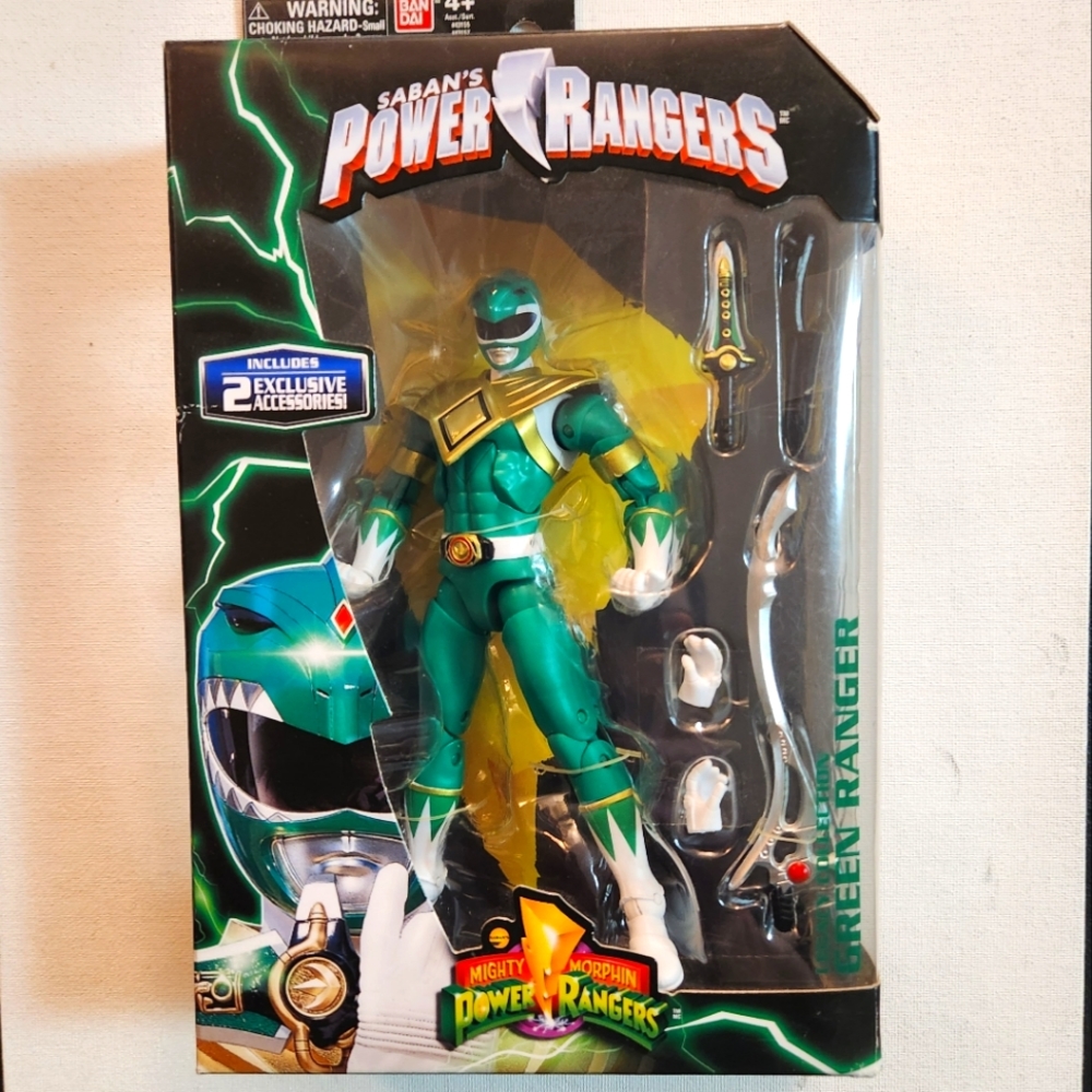 Green Ranger Mighty Morphin Power Rangers Bandai Legacy 6.5" Action Figure NIB